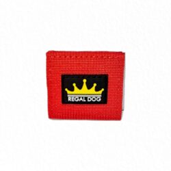 Red Air Tag pouch for tactical dog collar